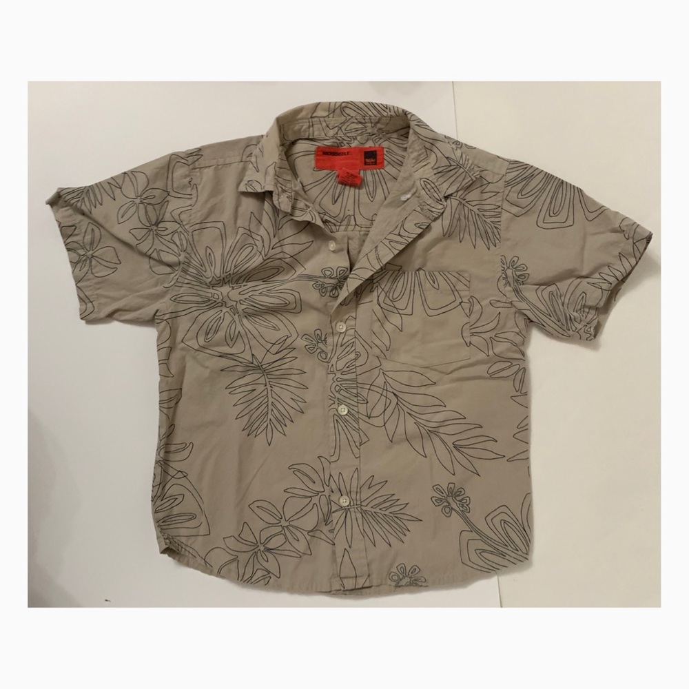 🍭Used Mossissue Boys Button Down - Small (6/7)